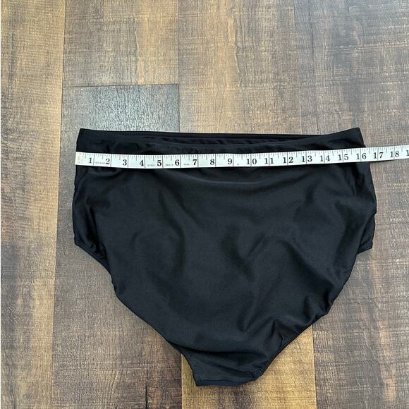 Albion Fit Black High-Waisted Swimsuit Bottoms Size Large - Picture 4 of 7